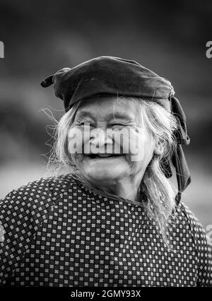 Daily life in Quay Son river Cao Bang province northern Vietnam Stock Photo