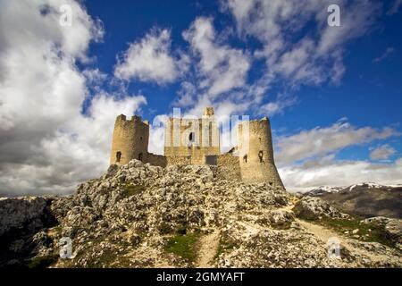 Fortress Rocca Calascio, L'Aquila, Abruzzo, Italy, Europe Stock Photo