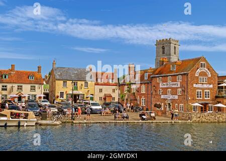 River Frome at Wareham, Isle of Purbeck, Dorset, England. Stock Photo