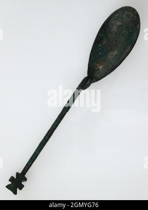 Silver spoon. Culture: Roman. Dimensions: Other: 4 3/16 in. (10.6