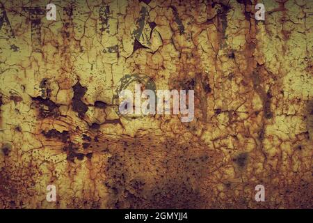 Panoramic grunge rusted metal texture, rust and oxidized metal background. Old metal iron pane Stock Photo