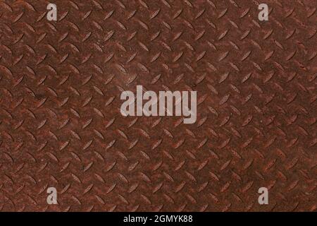 Panoramic grunge rusted metal texture, rust and oxidized metal background. Old metal iron pane Stock Photo