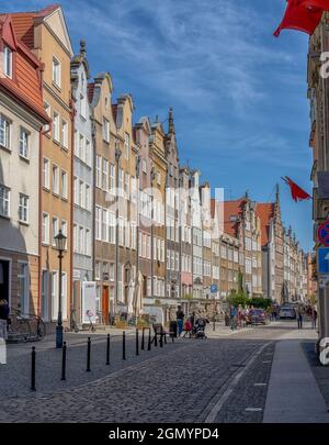 Danzig, Poland - 2 September, 2021: view of the historic Old Town in Gdansk Stock Photo