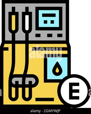 methanol gas station color icon vector illustration Stock Vector Image ...