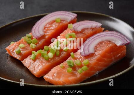 Rakfisk - Norwegian fish dish made from trout or sometimes char, salted ...