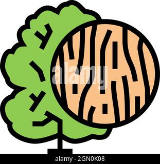 teak wood color icon vector illustration Stock Vector Image & Art - Alamy
