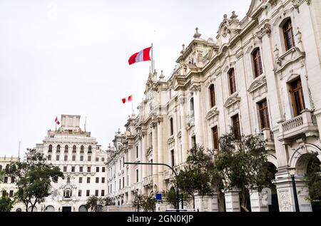 Plaza San Martin in Lima, Peru Stock Photo