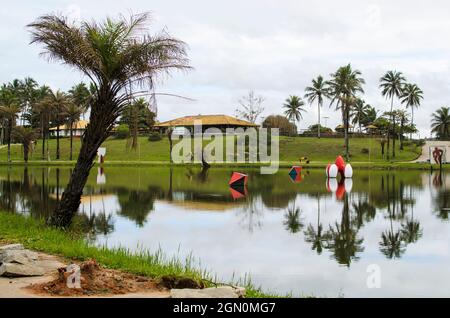 Salvador, Bahia, Brazil - July 27, 2014: Parque de Pituacu is situated on the seafront and occupies the largest ecological reserve in the city of Salv Stock Photo