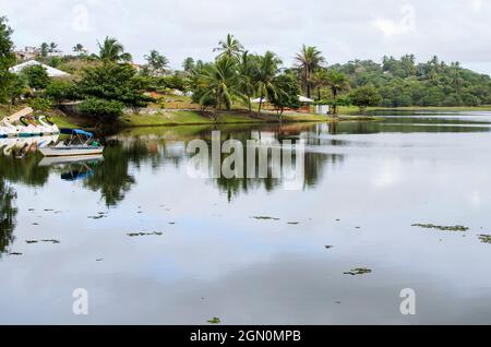 Salvador, Bahia, Brazil - July 27, 2014: Parque de Pituacu is situated on the seafront and occupies the largest ecological reserve in the city of Salv Stock Photo