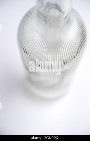 Detail of an empty wine bottle Stock Photo