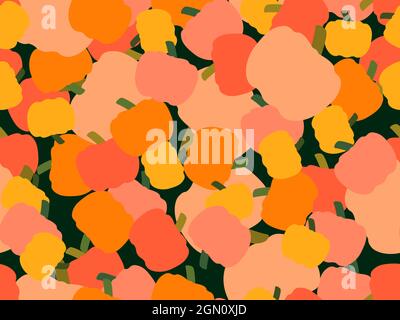 Pumpkins seamless pattern. Autumn background with pumpkins, beautiful design for Halloween and Thanksgiving. Design for wrapping paper, banners, poste Stock Vector