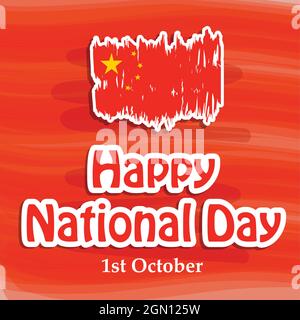 China National Day Stock Vector