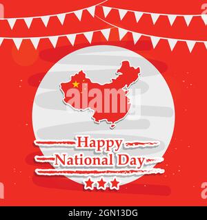 China National Day Stock Vector