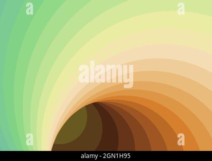 Color Swirl Wormhole Vortex Twist Generative Art background illustration Stock Vector
