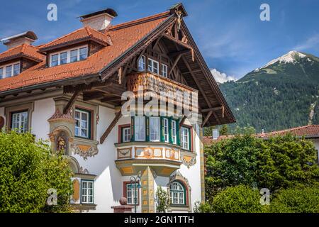 Historic farm in Seefeld in Tirol, Tyrol, Austria Stock Photo