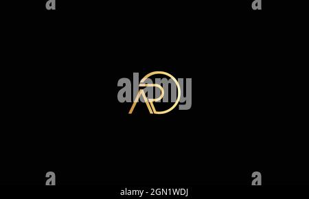LETTER AR LOGO DESIGN WITH CIRCLE FOR ILLUSTRATION USE Stock Vector