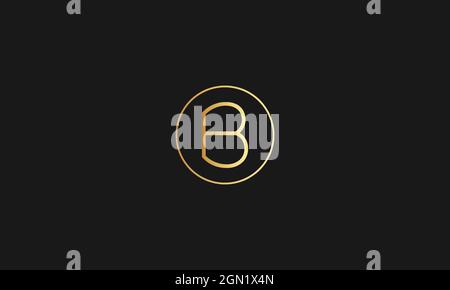 LETTER B LOGO DESIGN WITH NEGATIVE SPACE EFFECT Stock Vector