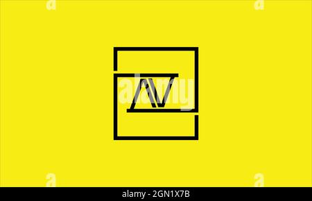 LETTERS AV OR VA LOGO DESIGN FOR ILLUSTRATION USE Stock Vector