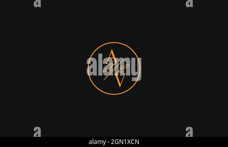 LETTERS AV OR VA LOGO DESIGN FOR ILLUSTRATION USE Stock Vector
