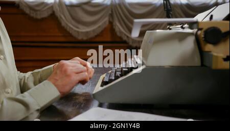 Photo of a vintage typewriter Stock Photo