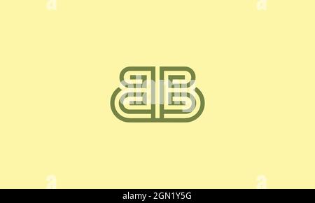 LETTER B AND BUTTERFLY LOGO DESIGN WITH NEGATIVE SPACE EFFECT Stock Vector
