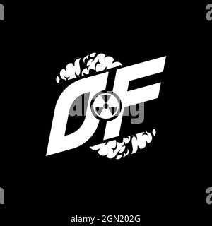 OF Initial ESport Monogram with Shape and Smoke Style template vector Stock Vector
