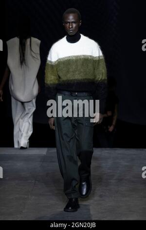 COS runway during London Fashion Week on September 2021 - London, UK. 17/09/2021 Stock Photo