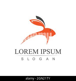 Rabbit template vector icon illustration design Stock Vector