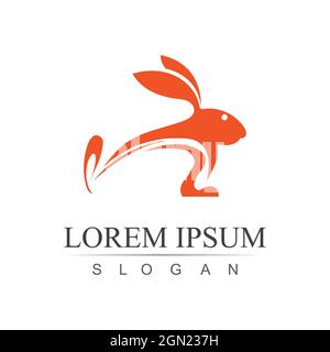 Rabbit template vector icon illustration design Stock Vector
