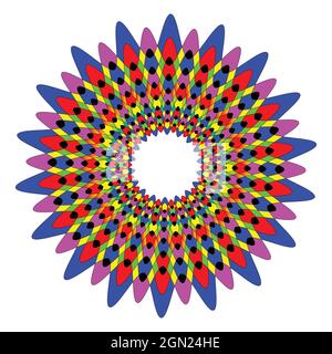 Modern colorful flower shape background design.vector template for the invitation, leaflet, poster, banner, and creative art works. Stock Vector