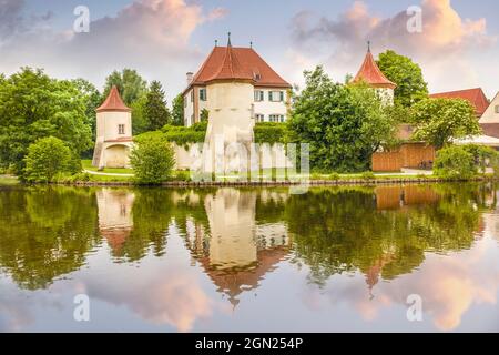 Blutenburg Castle in Munich, Upper Bavaria, Bavaria, Germany Stock Photo