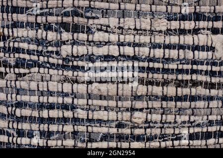 rough natural woven textiles and materials for background use Stock Photo