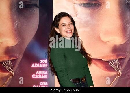 Paris, France, September 21, 2021. Zoe Adjani attends the photocall for the premiere of 'Cigare au miel' directed by Kamir Ainouz at the Arab World Institute in Paris, France on September 21, 2021. Photo by Victor Joly/ABACAPRESS.COM Stock Photo