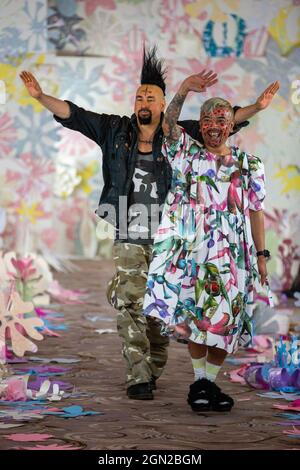 London, UK. 21st Sep, 2021. VIN   OMI presents their next collection, Future Flowers at the Dorchester in London. (Photo by Pietro Recchia/SOPA Images/Sipa USA) Credit: Sipa USA/Alamy Live News Stock Photo