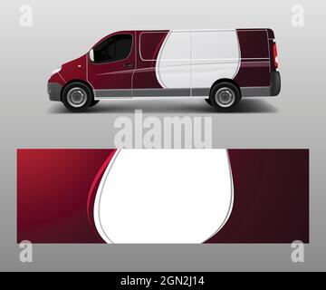 Car decal van designs . Wrap designs template vector. Stock Vector