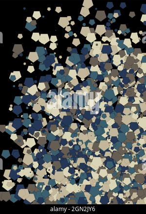 Colorful Universe Distribution Computational Generative Art background illustration Stock Vector
