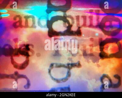 Words, collage. Stock Photo