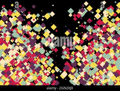 Colorful Universe Distribution Computational Generative Art background illustration Stock Vector