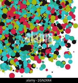 Colorful Universe Distribution Computational Generative Art background illustration Stock Vector
