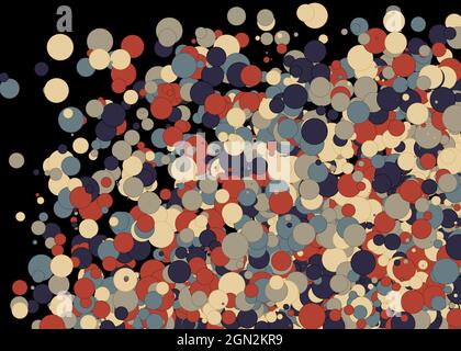 Colorful Universe Distribution Computational Generative Art background illustration Stock Vector