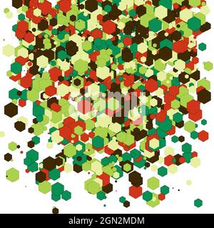 Colorful Universe Distribution Computational Generative Art background illustration Stock Vector
