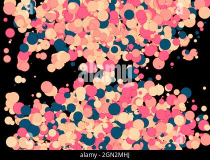 Colorful Universe Distribution Computational Generative Art background illustration Stock Vector