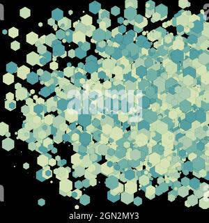 Colorful Universe Distribution Computational Generative Art background illustration Stock Vector