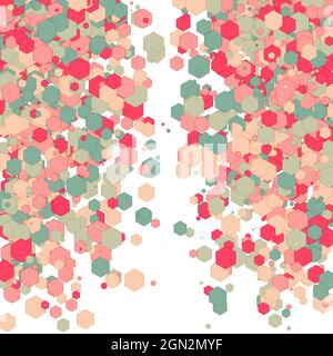 Colorful Universe Distribution Computational Generative Art background illustration Stock Vector