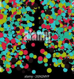Colorful Universe Distribution Computational Generative Art background illustration Stock Vector