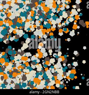 Colorful Universe Distribution Computational Generative Art background illustration Stock Vector