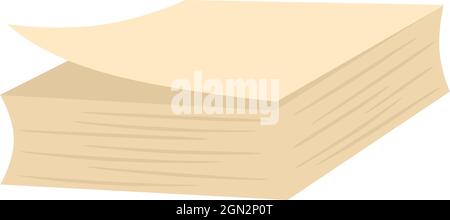 paper yellow stickers for the office. cartoon isolated vector Stock Vector