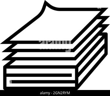 paper list wood production line icon vector illustration Stock Vector