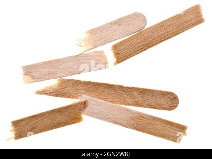 Stick Rupt Broken sticks isolated on white background Stock Photo - Alamy