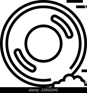drag racing tires line icon vector illustration Stock Vector Image ...